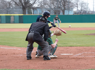 Young Baseball Player competing in a baseball game