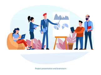 Presentation to the team. Report of work. Speech to the team. Mentoring, Coaching.