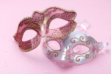 Two carnival masks
