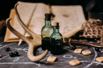 witch apothecary jars magic potions halloween decoration