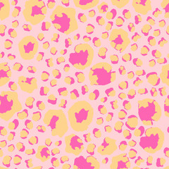 Modern Fabric Texture, Wild Fur Repeat Pattern. Trendy Animal Skin Fashion Pattern. 