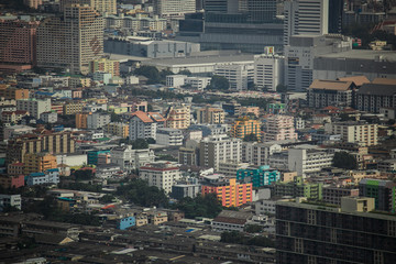 panorama of a large beautiful city