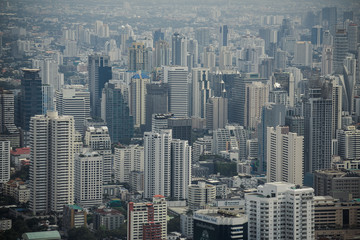 panorama of a large beautiful city