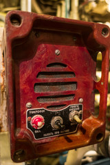 Old radio on a Soviet submarine