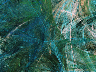 abstract chaotic fractal background 3D rendering illustration