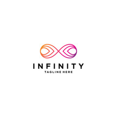 Obraz premium Infinity logo design, infinity vector stock image