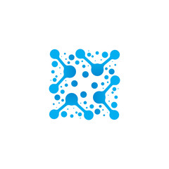 Molecule vector illustration design