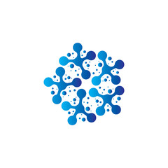 Molecule vector illustration design