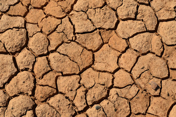 Dried out Salt Pan textures in the Kalahari