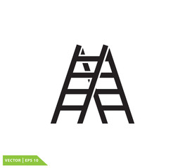 Stair icon vector logo template