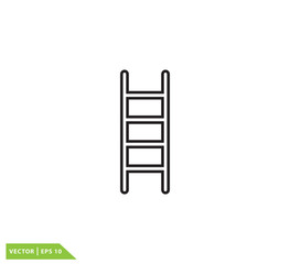 Stair icon vector logo template