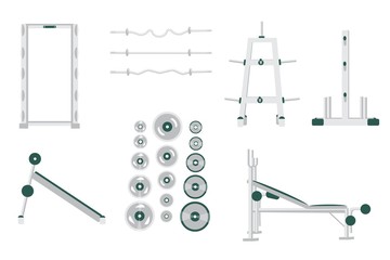 Gym Exercise Machine Fitness Muscle Building Set