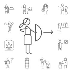 Archery icon. Adventure icons universal set for web and mobile