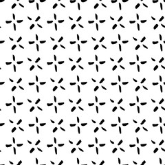 Abstract hand drawn seamless pattern. Ink mark.