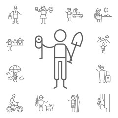 Constructor icon. Adventure icons universal set for web and mobile