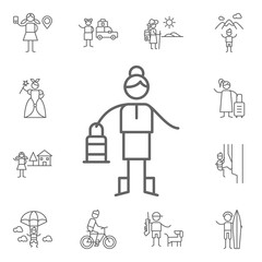 Lantern icon. Adventure icons universal set for web and mobile