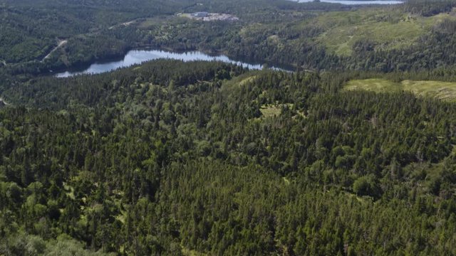 Newfoundland's Rolling hills 4K Aerial Drone Footage