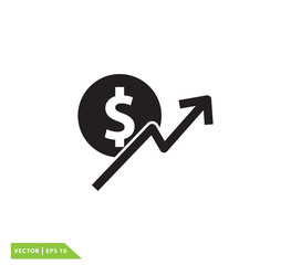 Money icon vector logo design template