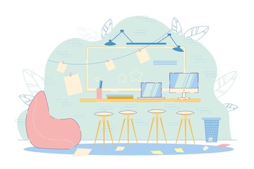 Creative Office or Remote Freelance Workplace.