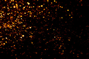 Golden glitter christmas shiny abstract background overlay