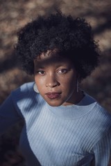 portrait afro girl black african