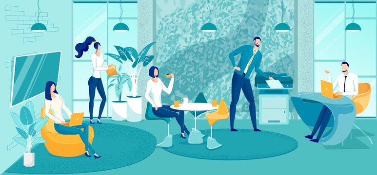 Business Team Employees Conference in Head Office.