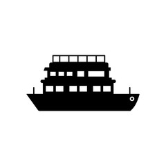 Obraz premium Water transport, ship icon. Simple vector boat icons for ui and ux, website or mobile application