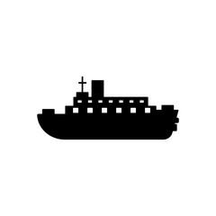 Water transport, ship icon. Simple vector boat icons for ui and ux, website or mobile application