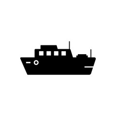 Fototapeta premium Water transport, ship icon. Simple vector boat icons for ui and ux, website or mobile application
