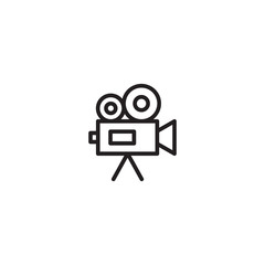Video Camera Vector Icon. Cinema camera icon. Movie Camera icon in trendy flat style - Vector. 