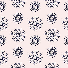 Romantic seamless vector floral pattern