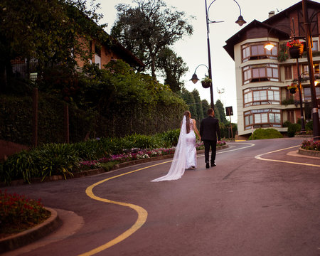 woman walking on the street