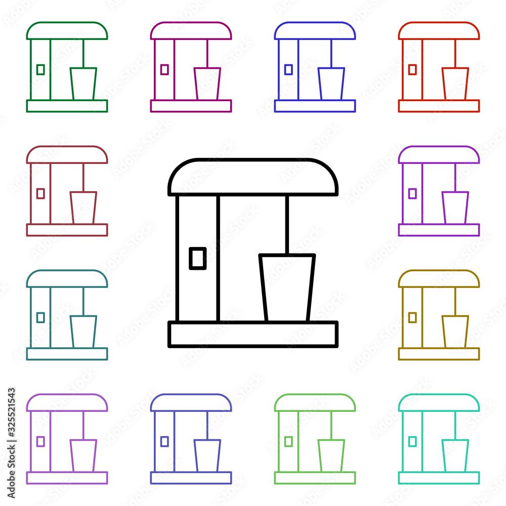 Poster mixer multi color style icon. simple thin line, outline vector of internet things icons for ui and u