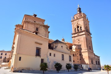 Fototapeta premium Vista de la santa iglesia catedral de Guadix, Granada