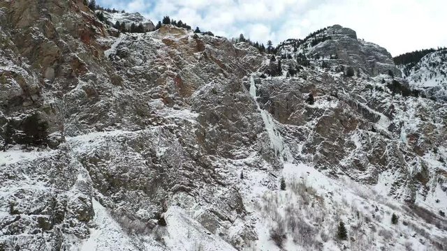 Gravity's Rainbow icefall in Ouray Colorado