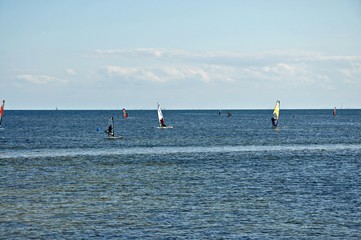 Windsurfing nad Zatoką Pucką, Jurata, Polska