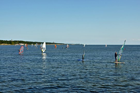 Nauka windsurfingu  Jurata, Polska
