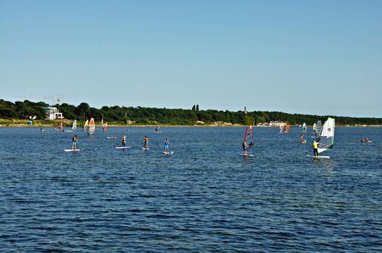 Windsurfing na Helu,  Jurata, Polska