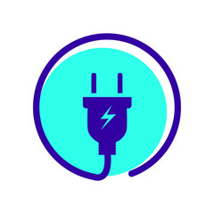 Electric plug icon