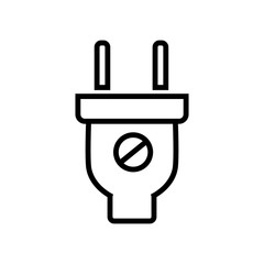 Electric plug icon