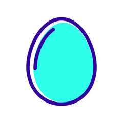 Egg outline icon