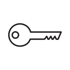 key isolated on white background