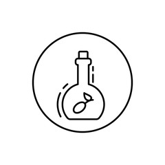 Olive oil, vegan icon. Simple line, outline vector elements of vegetarian icons for ui and ux, website or mobile application
