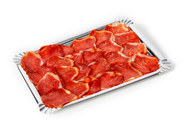 Delicious Iberian sausages ready to eat