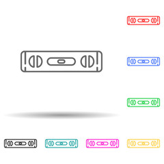 tool level multi color style icon. Simple thin line, outline vector of measuring Instruments icons for ui and ux, website or mobile application