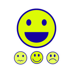 Emoticon icon, emoji illustration