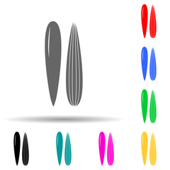 oats multi color style icon. Simple glyph, flat vector of nuts icons for ui and ux, website or mobile application