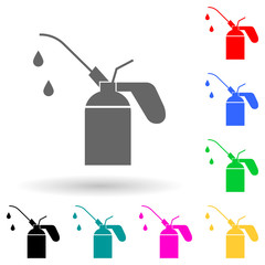 machine oil multi color style icon. Simple glyph, flat vector of Oil icons for ui and ux, website or mobile application