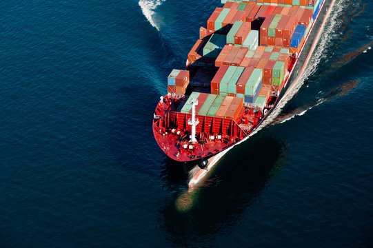 Bow of Container Ship