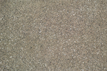 砂色でザラザラした細かい砂利が浮き出たコンクリート舗装の表面